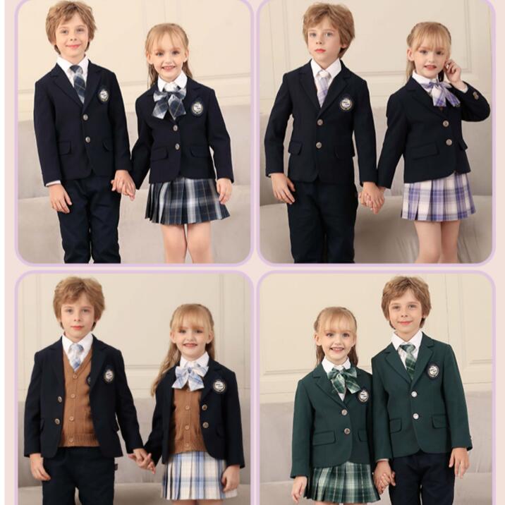 フォーマルスーツ キッズ スーツ 女の子 男の子 子供スーツ 制服 セットアップ イギリス風 七五三 小学生 110 120 130 140 150 160 170 ジュニアスーツ 結婚式 お受験