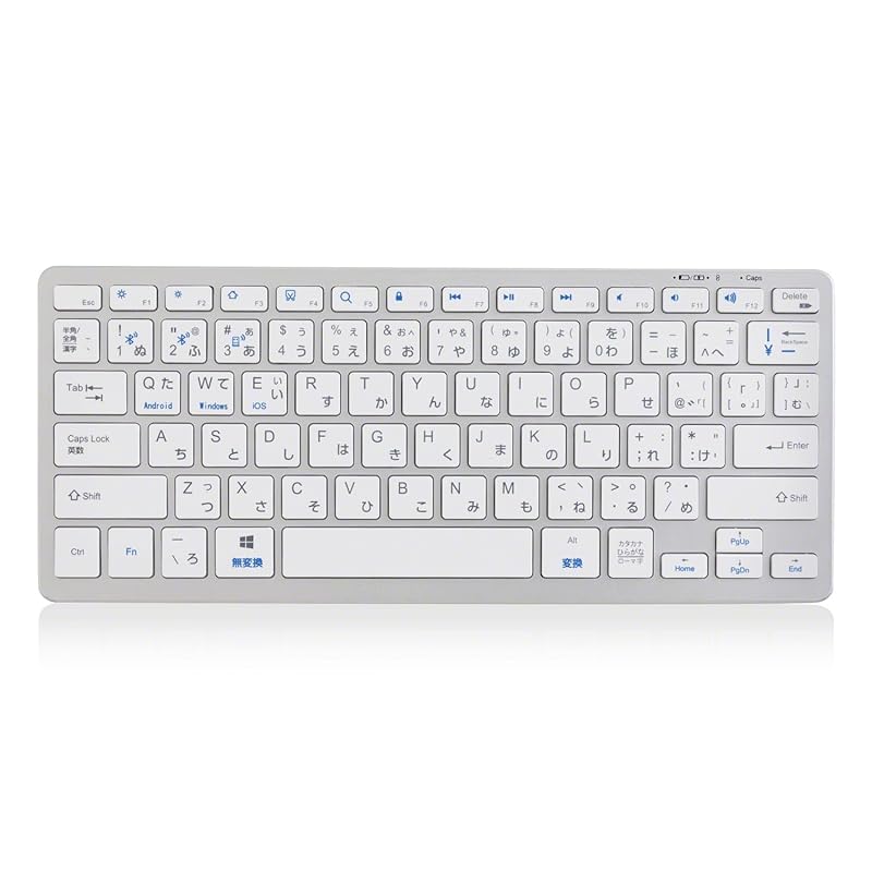 即納：スリーアール キーボード ワイヤレス コンパクト レシーバー付き ハイブリット 充電式 静音 薄型 軽量 スマホ タブレット パソコン Windows ios Android