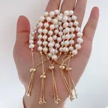 女性用パールブレスレット5個ゴールドカラー調節可能なチェーン女性用のエレガントなジュエリー