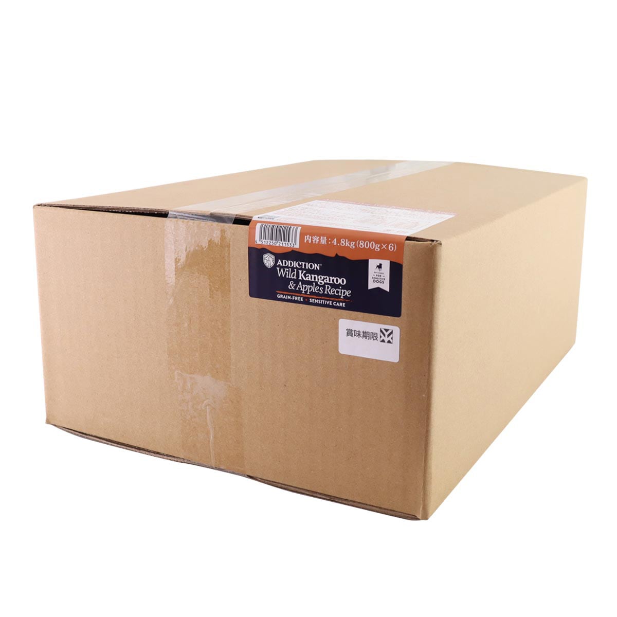 ワイルドカンガルー＆アップル グレインフリー ドッグフード 4.8kg（800g×6） 12,848円