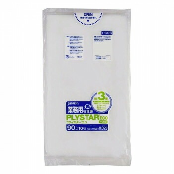 ジャパックス プライスターエコポリ袋90L 半透明 10枚x50冊 PS96