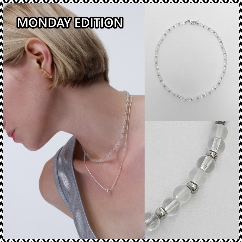 MONDAY EDITION SPARKLING WAVES NECKLACE