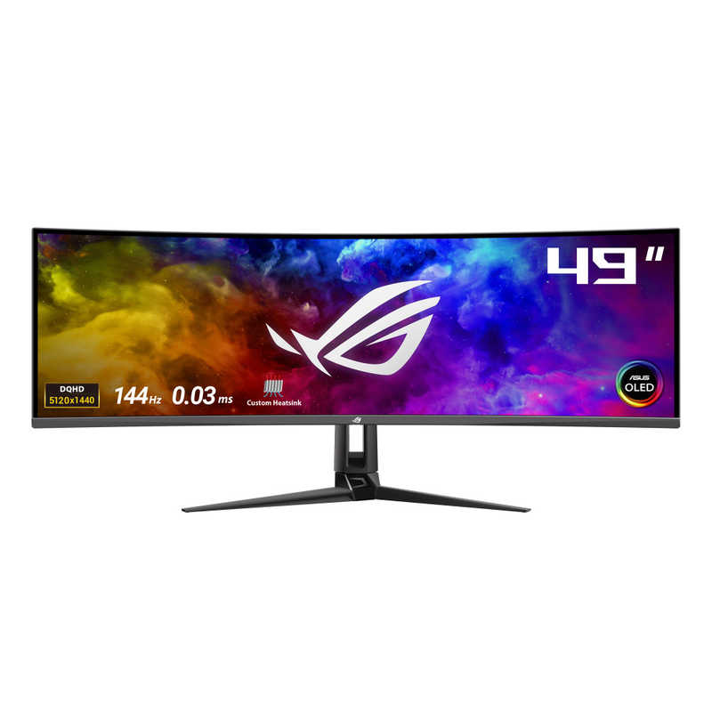 ASUS エイスース　ゲーミング液晶ディスプレイ PG49WCD ROG Swift OLED ［49型 /Dual QHD(5120×1440) /ワイド /曲面型］