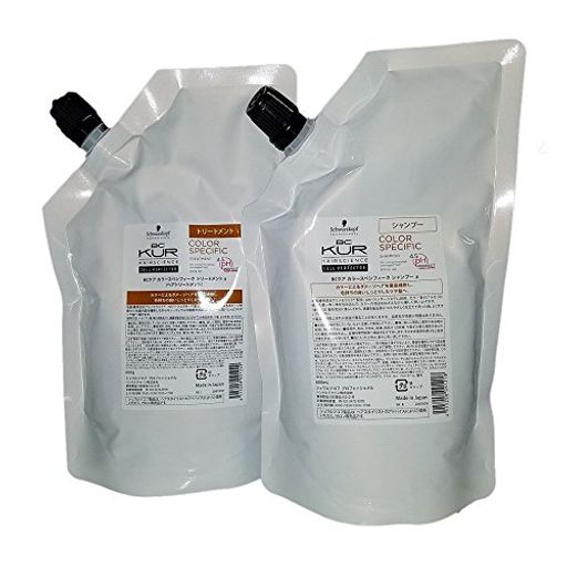 BCクア カラースペシフィーク シャンプー 600ML & トリートメント 600G 詰替え用 セット