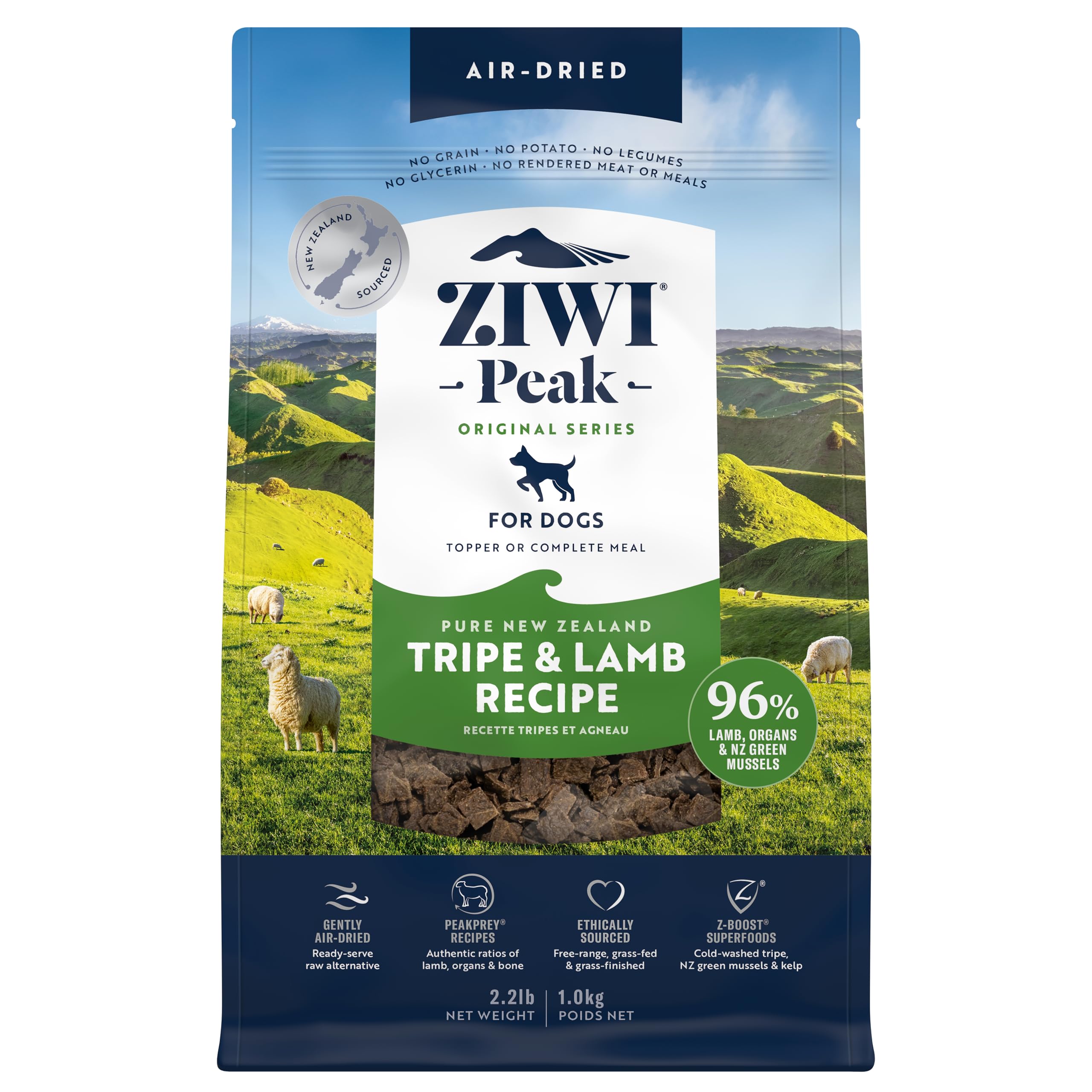 ZIWI エアドライドッグフード トライプ&ラム 1kg 自然食