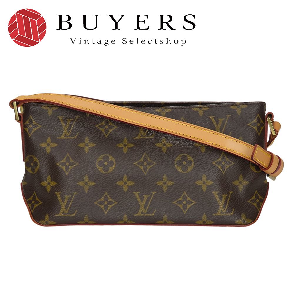 中古 ショルダーバッグ トロター M51240 モノグラム ブラウン ゴールド金具 ポシェット カジュアル 普段使い レディース 女性