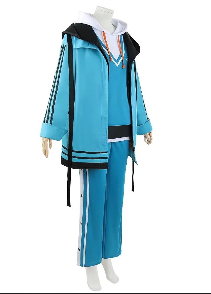 ろふまお ウィッグ付き 甲斐田晴 コスプレ衣装 ROF-MAO バーチャルYouTuber にじさんじコスプレ変装仮装セパレート