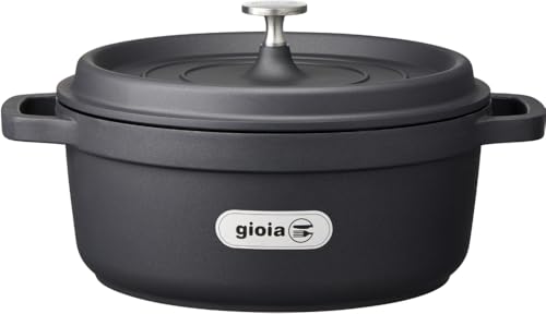 万年 mannen gioia ジョイア 両手鍋 24cm IH対応 キャセロール 蓋つき 煮込み