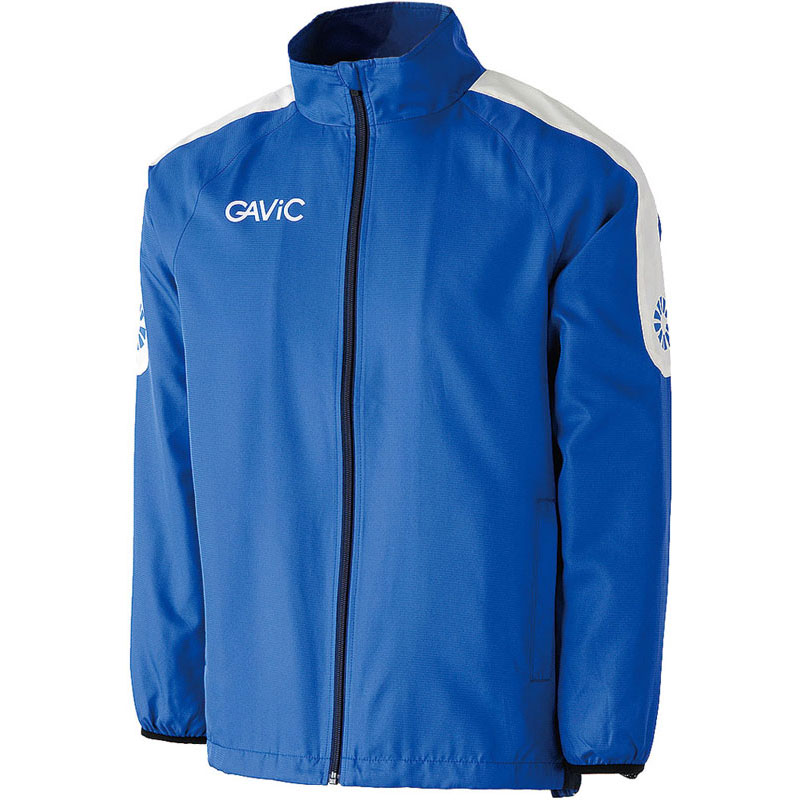 GAViC(ガビック) AKピステトップ(フルZIP)裏メッシュ付 サッカー ピステシャツ (ga1121-bluwht)