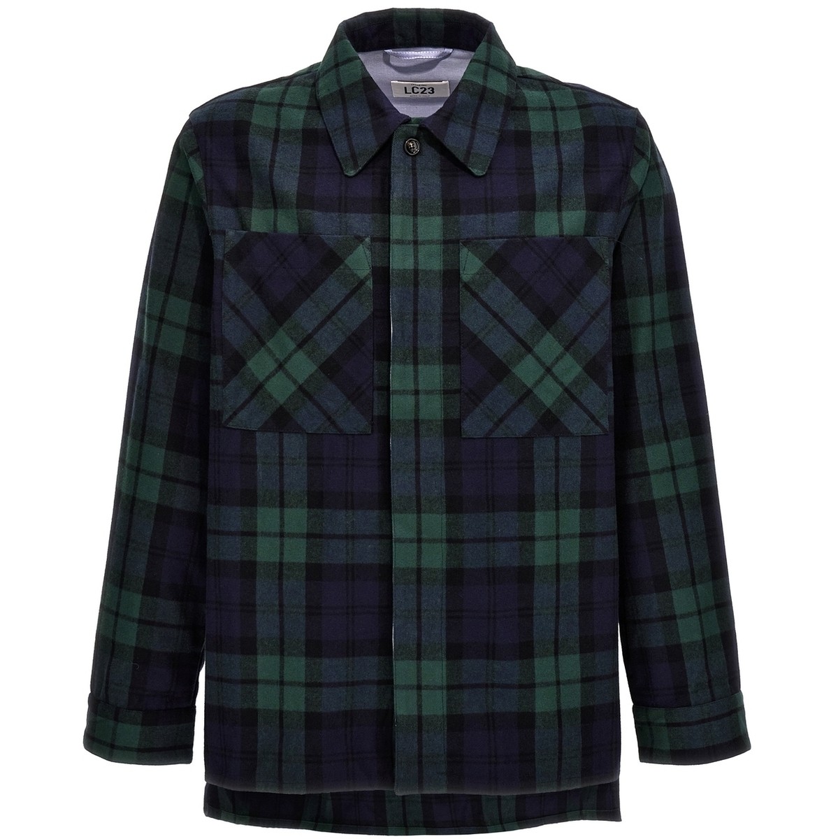 O805GREENNAVY グリーン 秋冬2023 シャツ メンズ ju