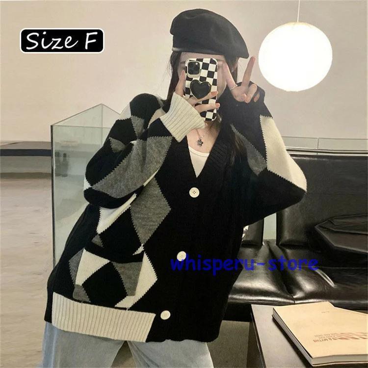 レディース トップス カーディガン ニット 秋 長袖 ライトニット Vネック ゆったり カジュアル ファッション 通勤 普段着