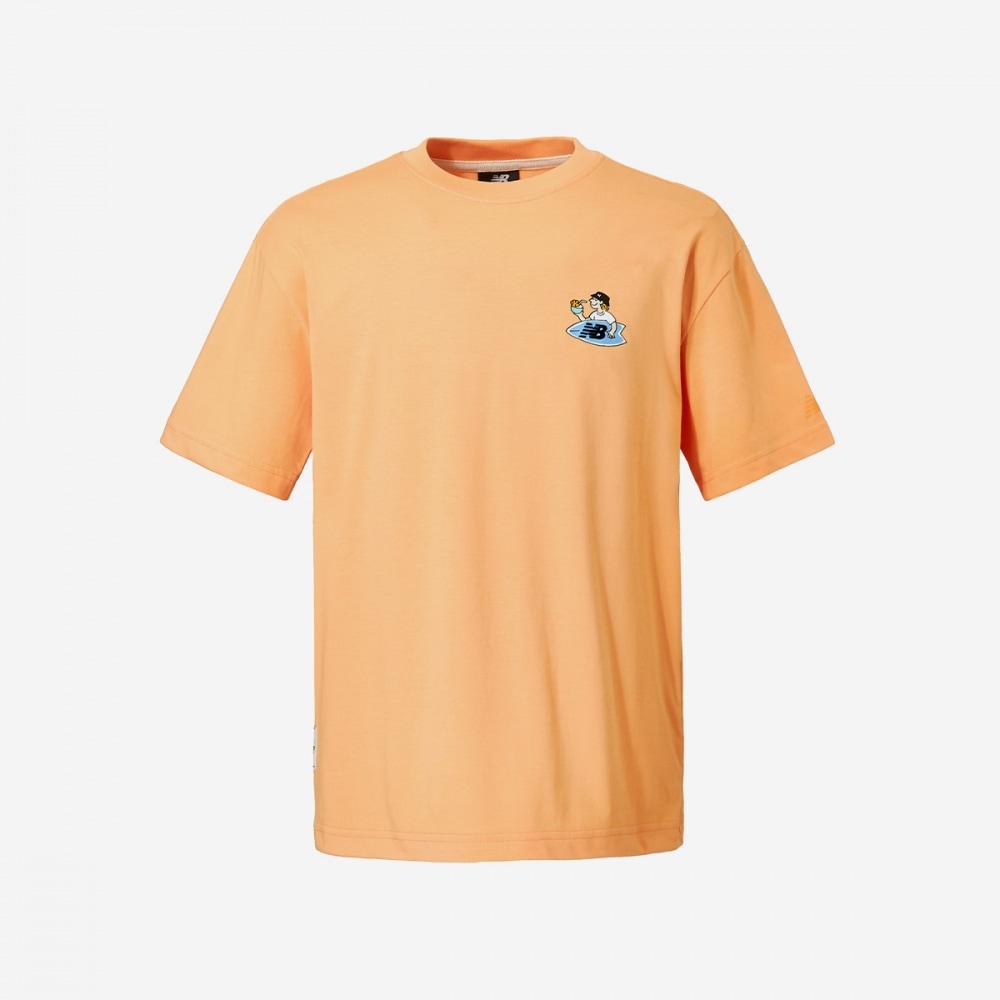 ニューバランスユニ NB ボーイボードショップ Tシャツ NBNEE21623-(80) オレンジ