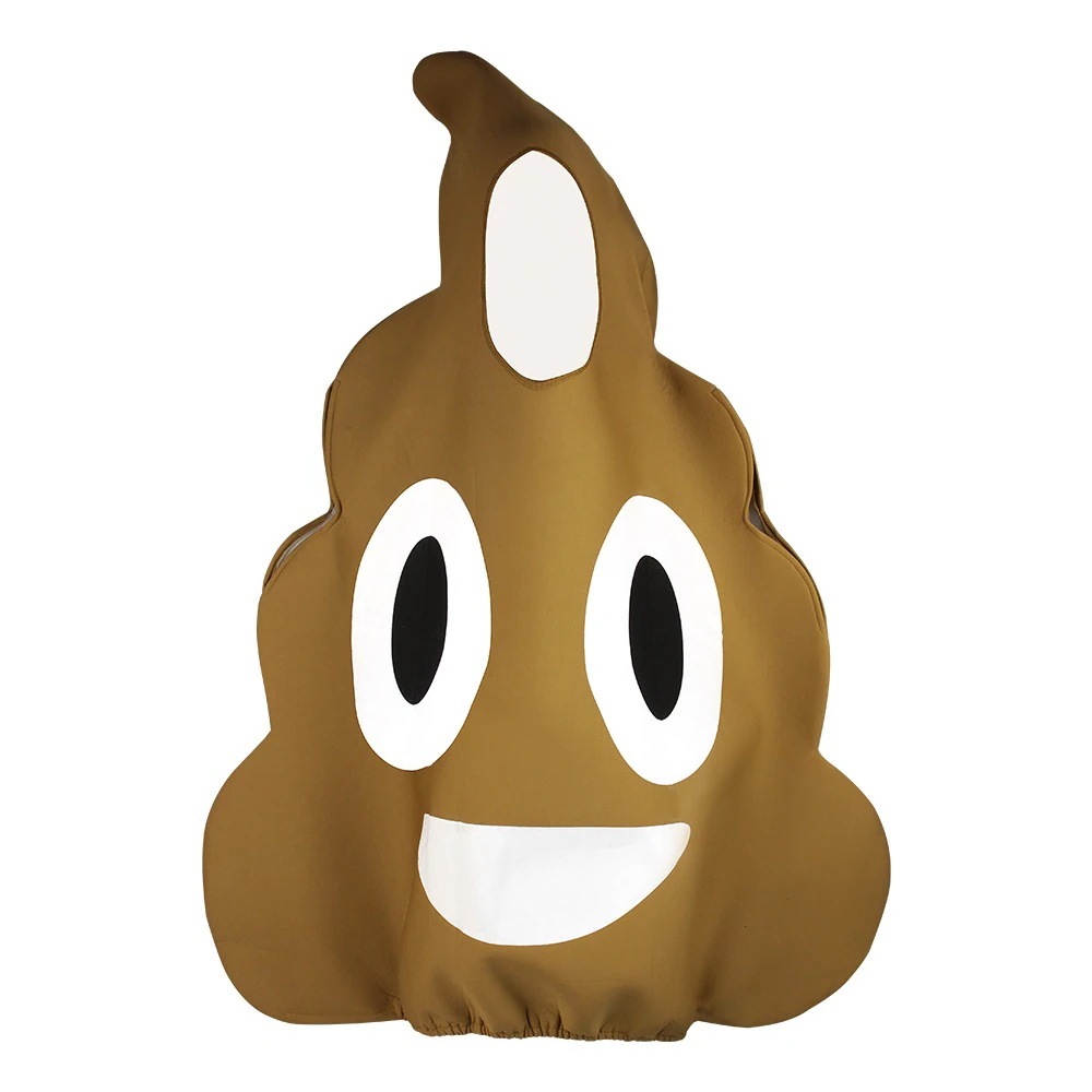 ハロウィンの親子は大便の服を着て大人の子供の一塊の糞の役は服を演じます