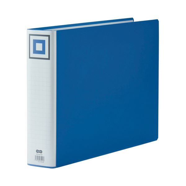 TANOSEE 両開きパイプ式ファイルV A3ヨコ 600枚収容 60mmとじ 背幅75mm 青 1セット（24冊） 26,583円