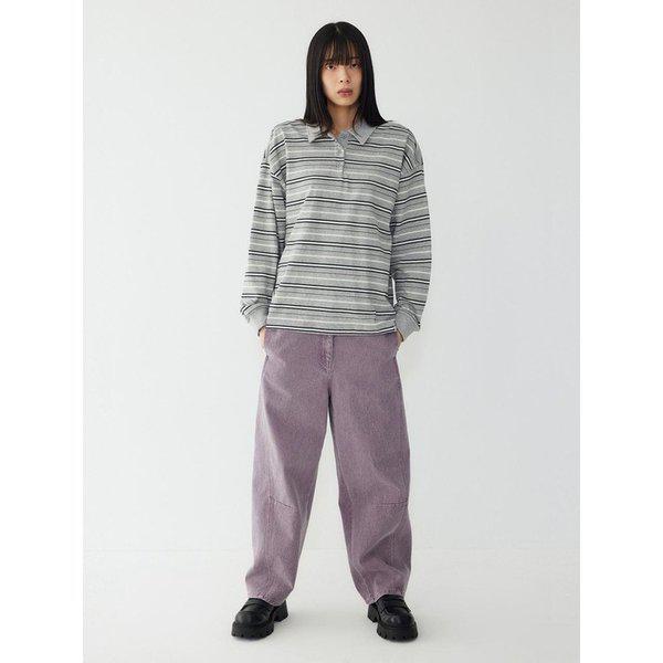 バック バンディング ピグメント デニム パンツ_バイオレット 9176162971