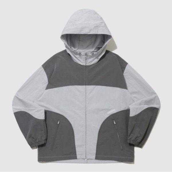 ウィンドブレーカー CQK UQ123CJK12-IGY ウェイファインダー配色フード付きウィンドブレーカージャケット / IGY
