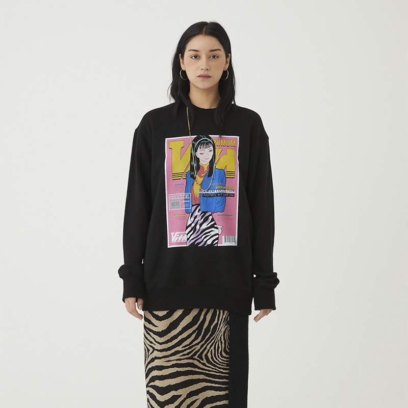 UL:KIN X TREE 13_ARTIST SWEATSHIRT_VITA MINIMUM_BK