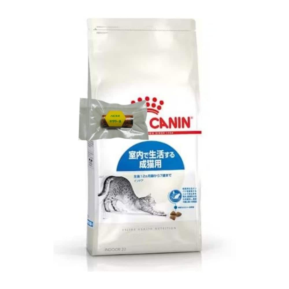 ロイヤルカナン インドア 猫用 4kg 1個 （ 室内で生活する成猫用 ） + 特製うんち処理袋10枚 セット商品