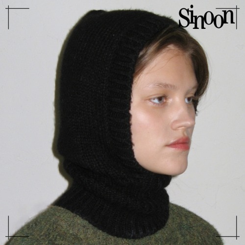 SINOON ニット バラクラバ KNIT BALACLAVA (BLACK) シヌーン 韓国ファッション