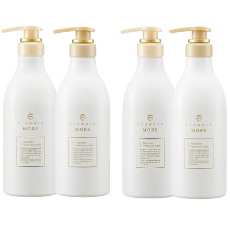 各1個セット 2種類から選べる デミコスメティクス フローディアモア シャンプー 550ml + フローディアモア トリートメント 550g セット リペアコンクシルキー / リペアコンクメルティー