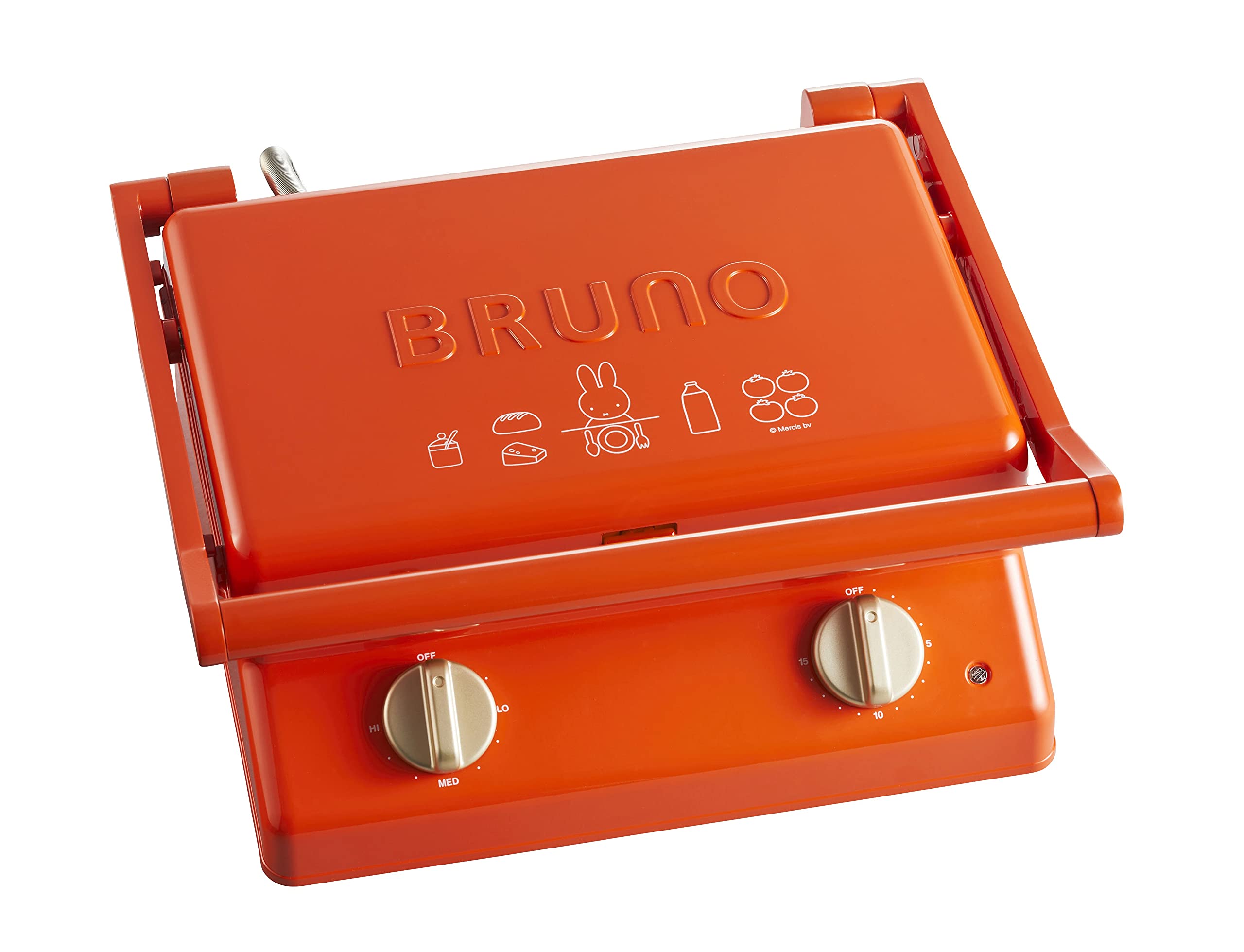 [ブルーノ]BRUNO miffy グリルサンドメーカー ダブル BOE089 bruna red