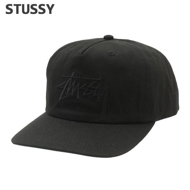 ステューシー STUSSY BIG STOCK MID DEPTH CAP スケート ストリート エイトボール ストックロゴ ストゥーシー スチューシー 265-001883-011