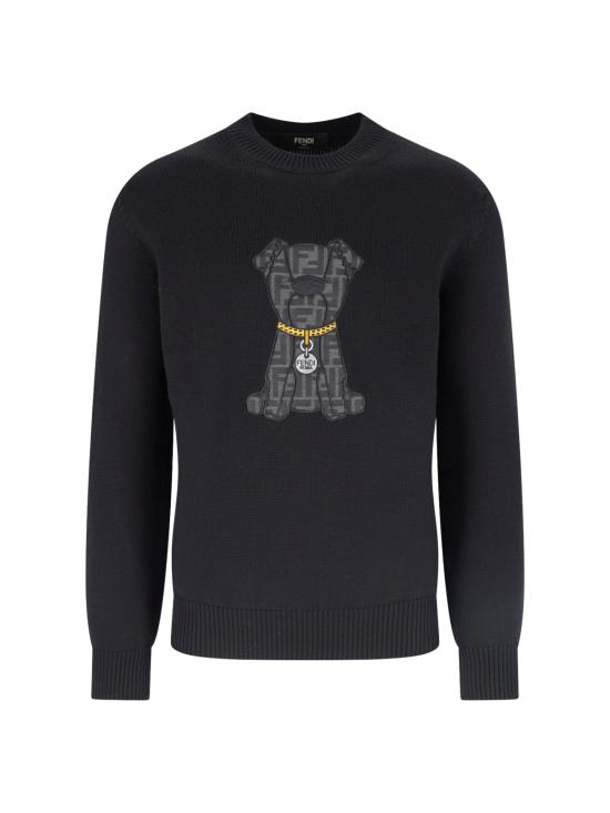 FENDI Men Sweater FZX091 AW08 F0QA1 Black