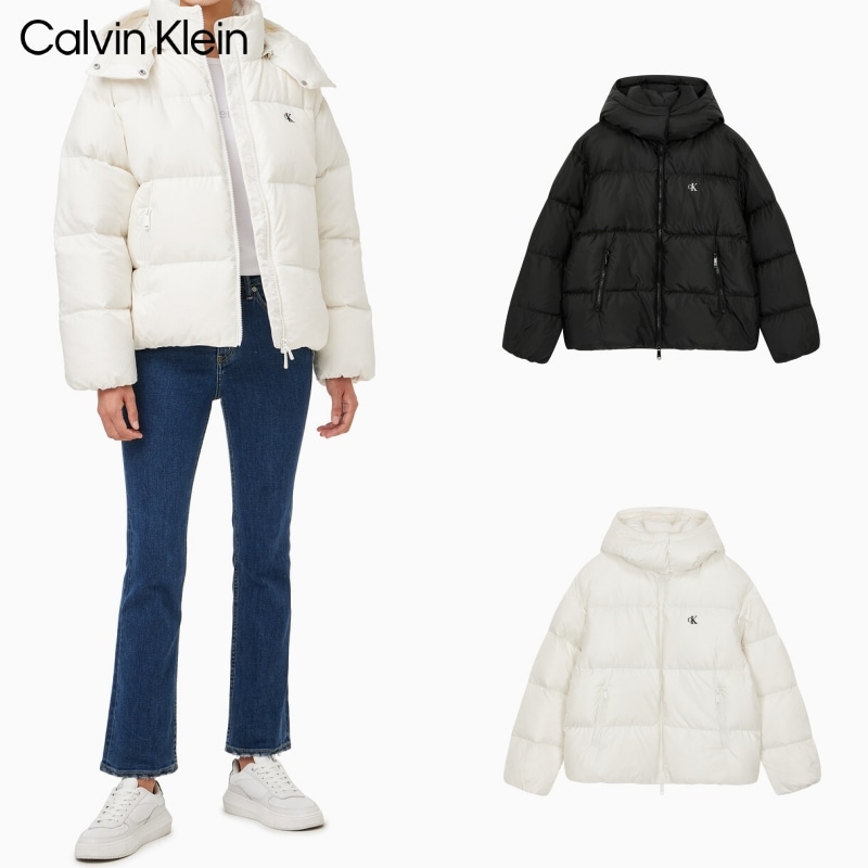 [カルバンクライン] レディース グロッシー ミッドランス ダウン プーファー (2色)