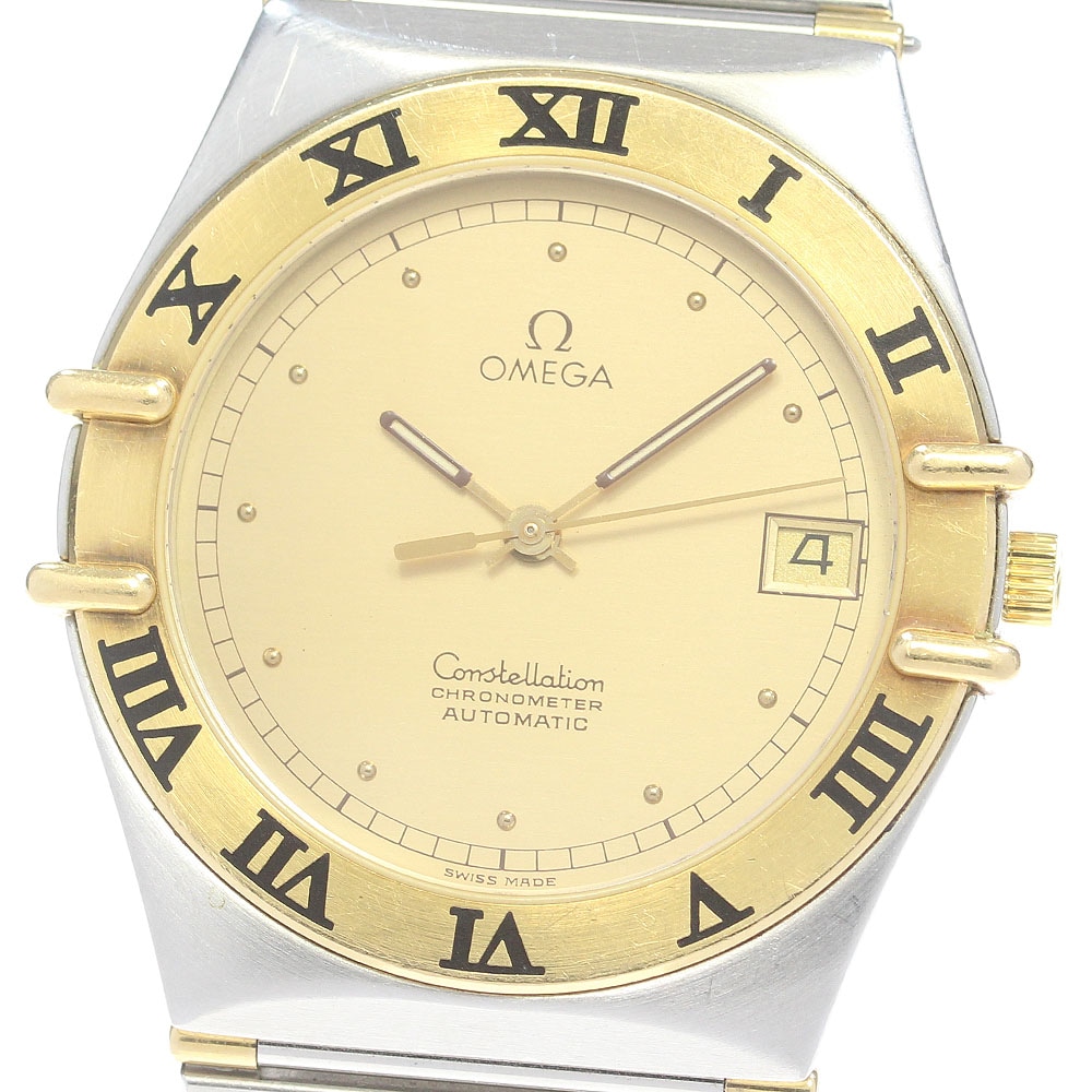 オメガ OMEGA コンステレーション YGベゼル ハーフバー 自動巻き メンズ _860890【中古】