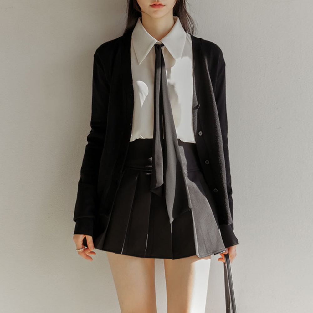 [10色] カシミヤ混ベーシックカーディガン WITH CELEBRITY _ KIM YOO-JUNG