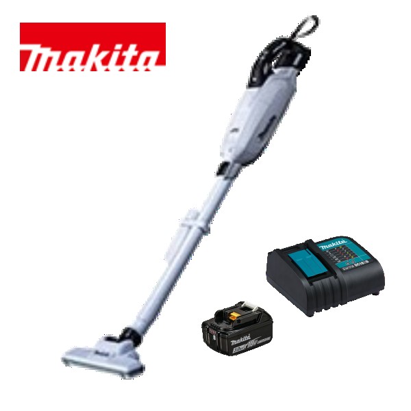 当店だけ！バッテリー充電器も1年保証! マキタ コードレス掃除機 18V 紙パック式 白 CL285FDZW + バッテリー BL1830B + 静音充電器DC18SD 充電式 クリーナー スイッチ 39,300円