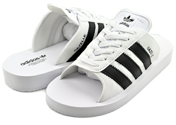 ガゼル ビーチスライド ウィメンズ サンダル レディース フットウェアホワイト コアブラック スニーカーサンダル