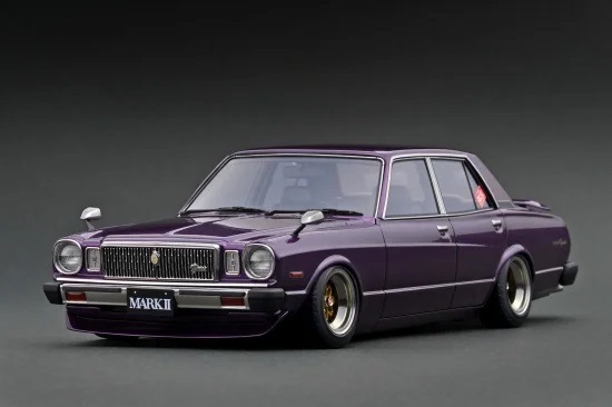 ignitionモデル 1/18 Toyota MarkII Sedan Grande (MX41) Purple Metallic【IG3431】 ミニカー IG3431 トヨタ Mk2 セダン グ