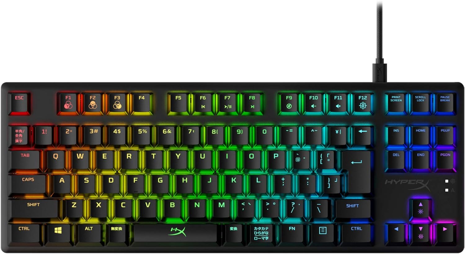 【日本語配列】HyperX Alloy Origins Core RGB メカニカルゲーミングキーボード テンキーレス HyperXスイッチ ゲーマー向け メーカー2年保証 HX-KB7RDX-JP