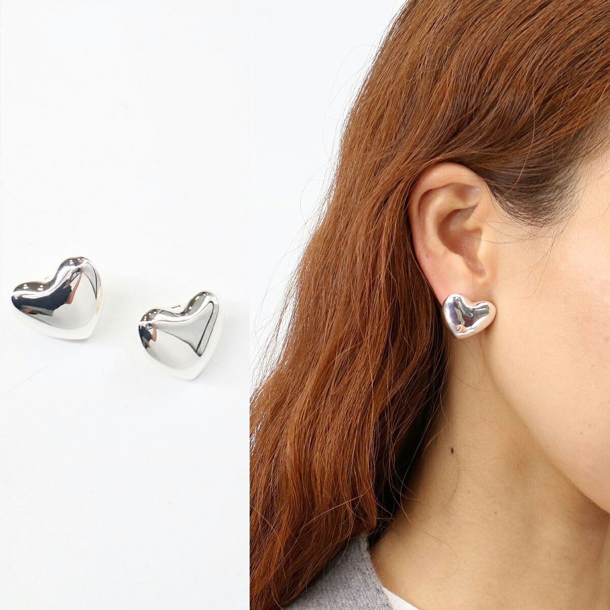 Voluptuous Heart Earrings Sml ハートモチーフピアス シルバー プレゼント ギフト アクセサリー ブランド