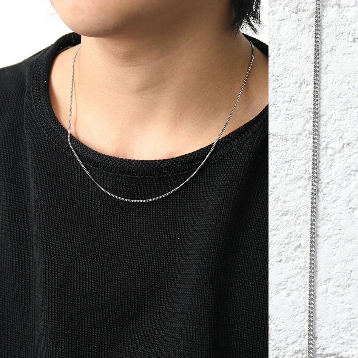 TOMWOOD トムウッド ネックレス Curb Chain Slim 20.5inch カーブ スリム 100269 N0518ORC01S925 メンズ チ