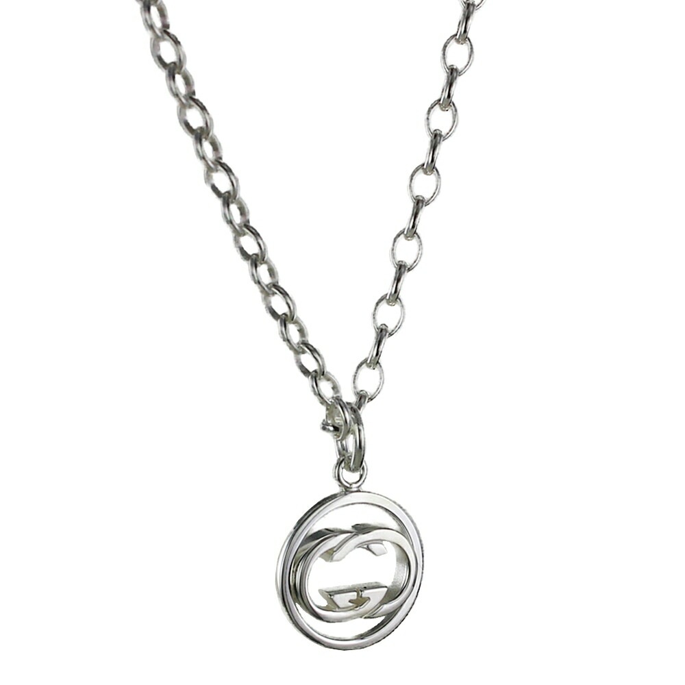 GUCCI グッチ ネックレス メンズ レディース シルバー925 ドッピア G チェーン ペンダント シンプル おしゃれ 結婚式 結婚記念日 プレゼント 妻 彼女 誕生日プレゼント 女性 母 お祝い