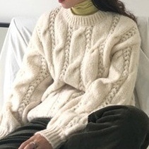 トップス セーター 袖あり 長袖 ハイネック 襟なし 編み込み ニット かわいい 可愛い きれいめ シンプル カジュアル 上品 おしゃれ かっこいい 可愛い 女子 こなれ感 ラブリー