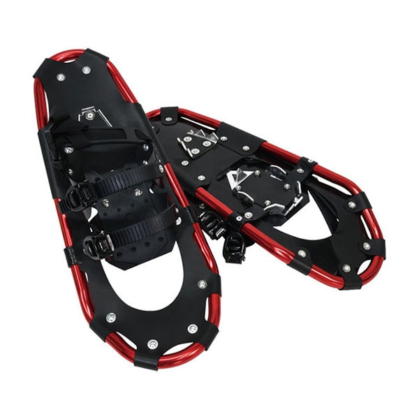 ベルモント BS078 アルミスノーシュー(M)RD(収納袋付) キャンプ アウトドア トレッキング 登山 バーベキュー