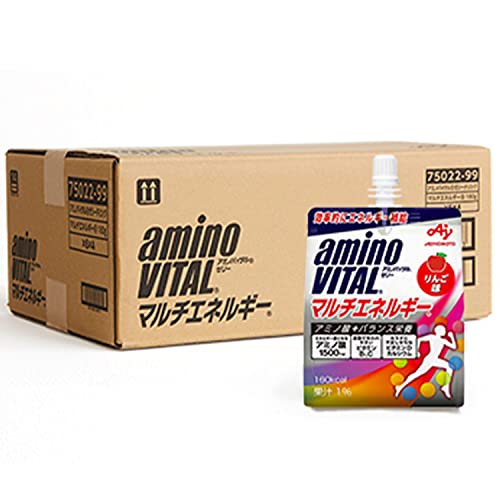 【ケース販売】味の素 アミノバイタル ゼリードリンク マルチエネルギー りんご味 180g×24個 アミノ酸 1500mg ビタミン カルシウム 栄養補給