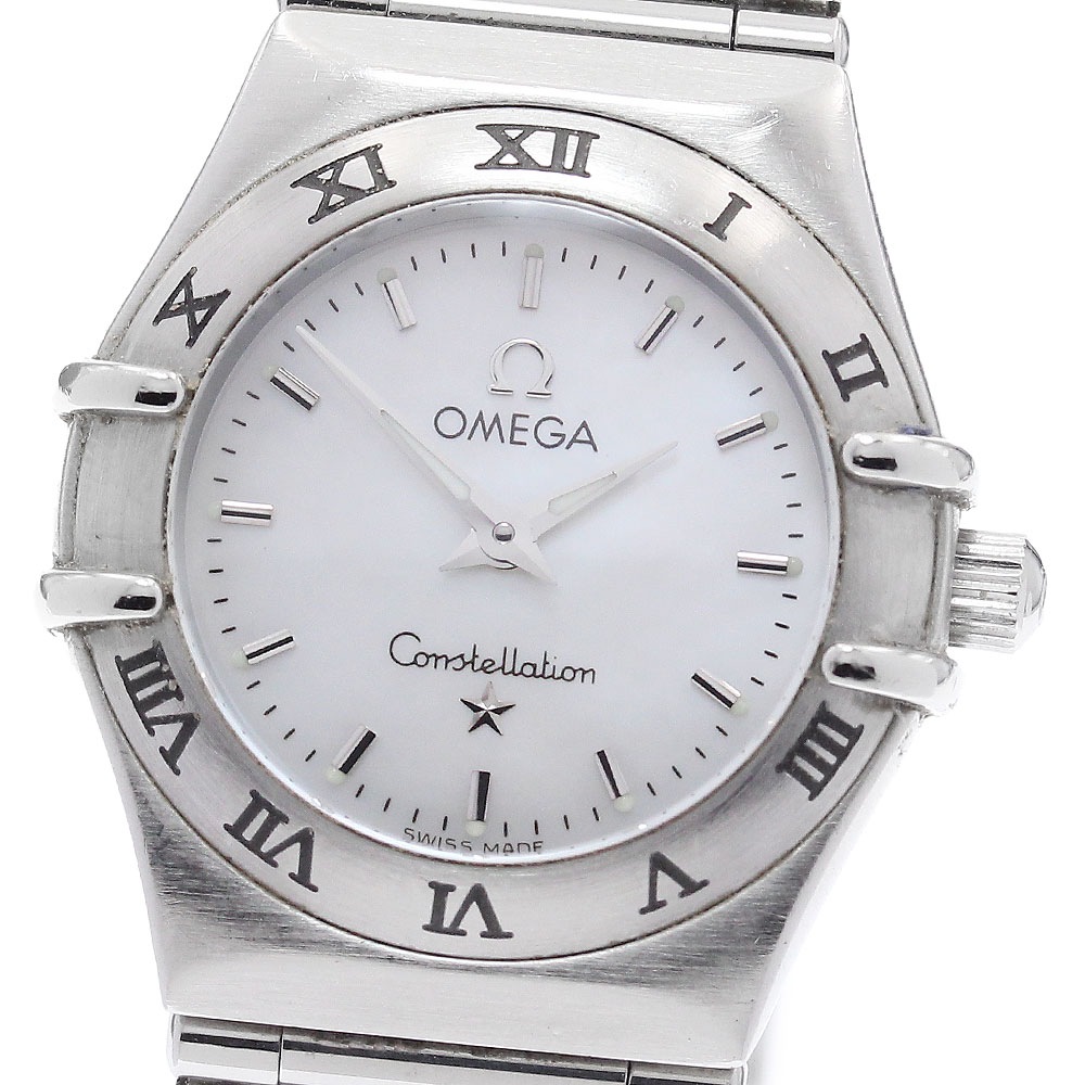 オメガ OMEGA 1562.71 コンステレーション シェル文字盤 クォーツ レディース _942846【中古】