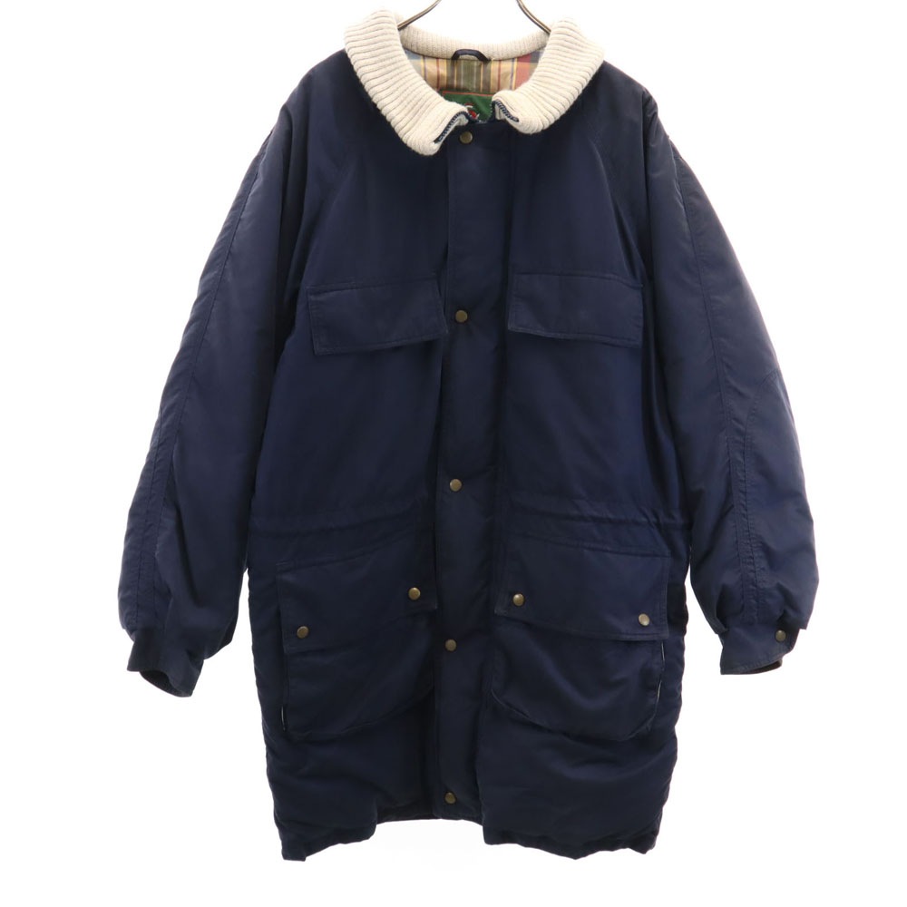 90s オールド ダウンコート L ネイビー GREEN LABEL メンズ