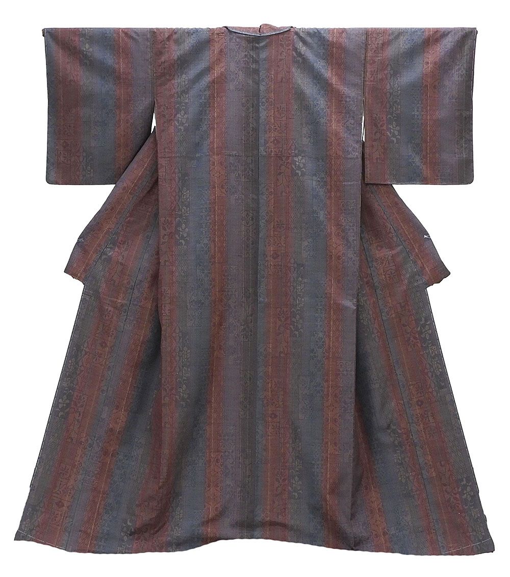 紬 未着用美品 正絹 幾何花菱模様 身丈167.5cm 裄丈66.5cm 本場真綿絢結城紬 未使用 新古品 着物 d0505 29,054円