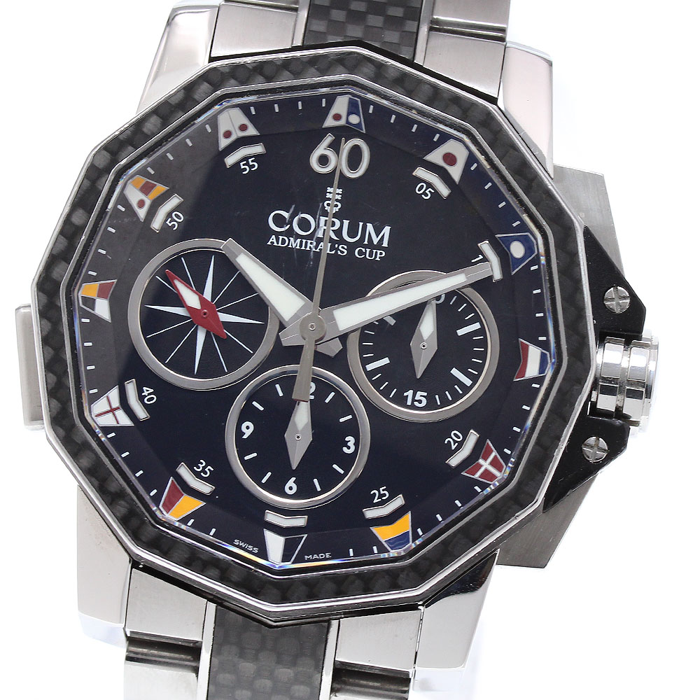 コルム CORUM 986.691.11/V761-AN92 アドミラルズカップ チャレンジ44 デイト 自動巻き メンズ _863576【中古】