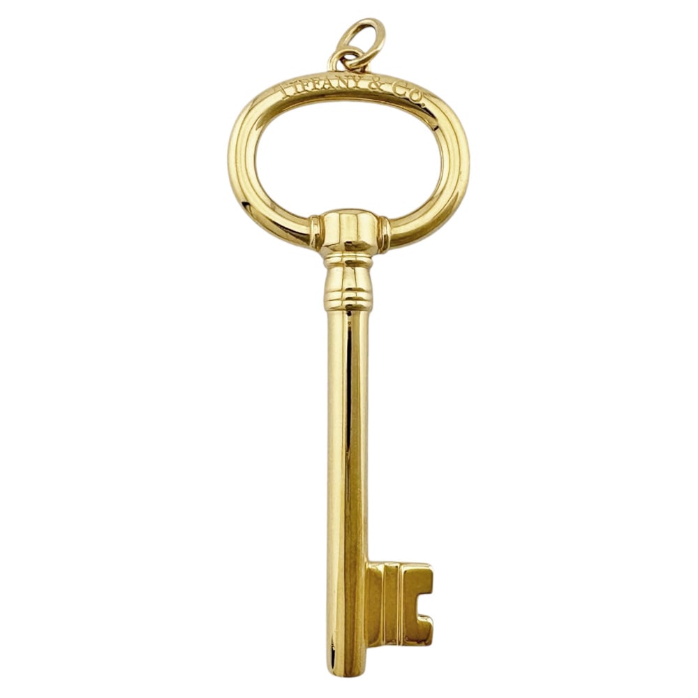 ティファニー オーバルキー ペンダントトップ 18金 K18イエローゴールド TIFFANY&Co. 中古 美品