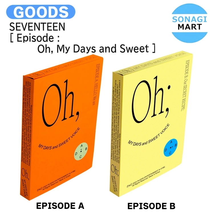 国内発送 [当店限定特典付] SEVENTEEN [ Episode : Oh, My Days and Sweet Voice ] 2種選択 UNIT PHOTOBOOK / 公式グッズ