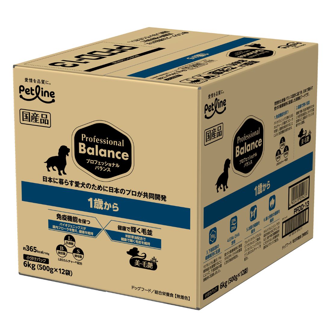 プロフェッショナルバランス 犬用 1歳から 6kg（500g×12袋）