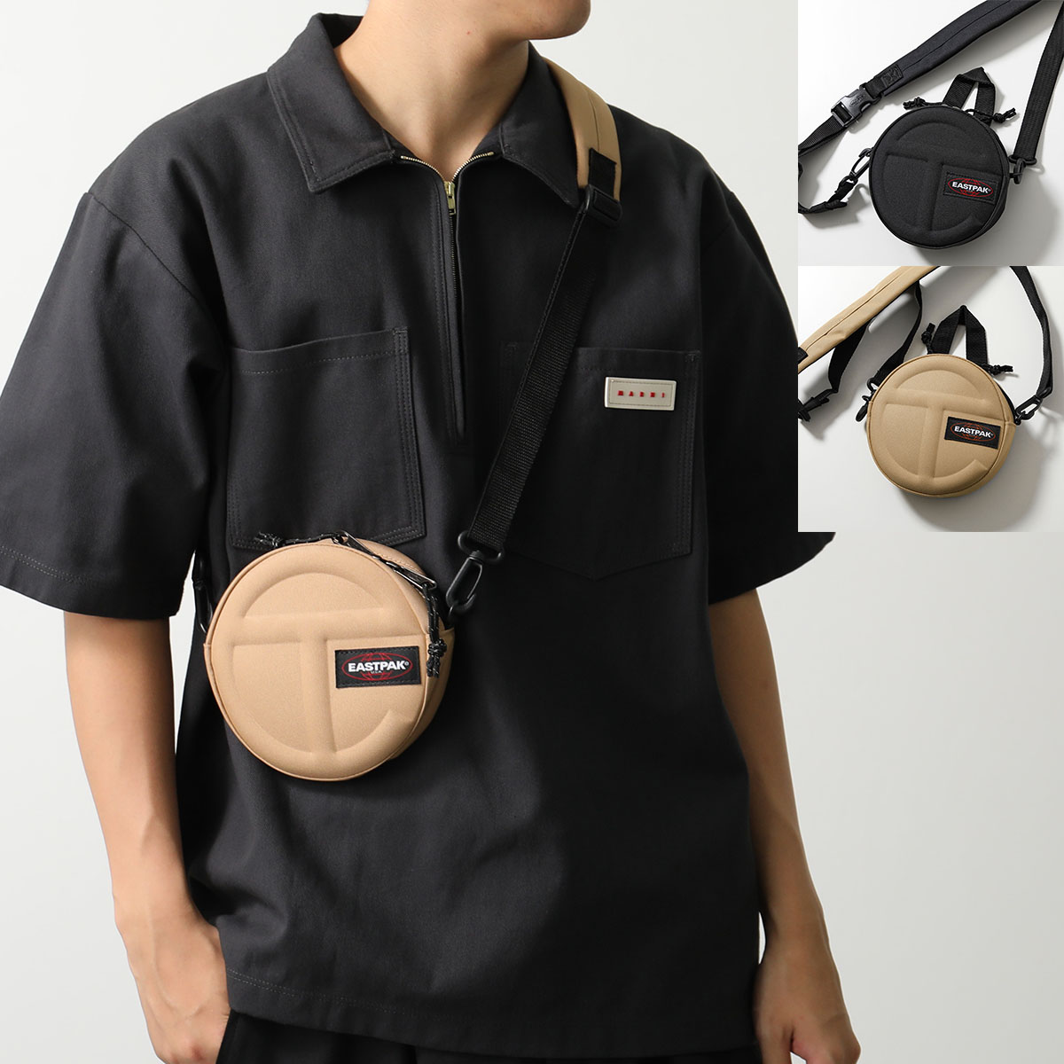 TELFAR × EASTPAK テルファー イーストパック ショルダーバッグ CIRCLE BAG サークル EK0A5BBC メンズ ハンドル 鞄 カラー2色