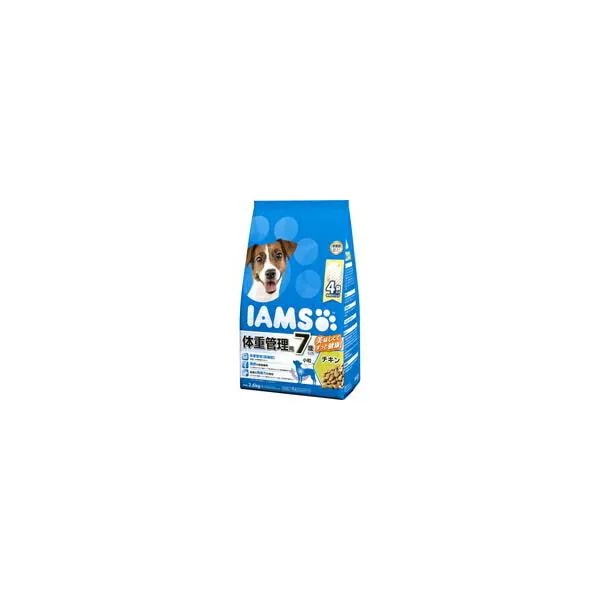 【1ケース】【お取り寄せ対象品】アイムス 7歳以上用 体重管理用 チキン 小粒(2.6kg) *4個