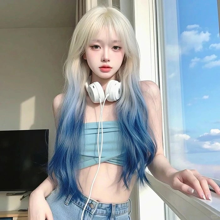 ウィッグ lolita レディース フルウィッグ 小顔効果抜群 長髪 巻き毛 ゆめ可愛い 原宿風 かつら ぱっつん前髪 コスプレ 可愛い キュート パーティー ハロウィン COSPLAY コスチューム